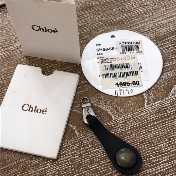 Chloe whip stitch black top handle bag - Picture 7 of 7